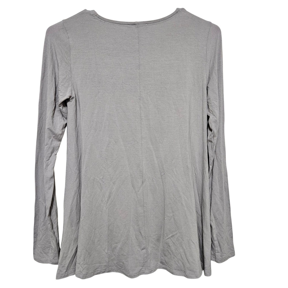 Eileen Fisher Petite Gray‎ Long Sleeve Tunic Top Shirt Size PP - Picture 2 of 10